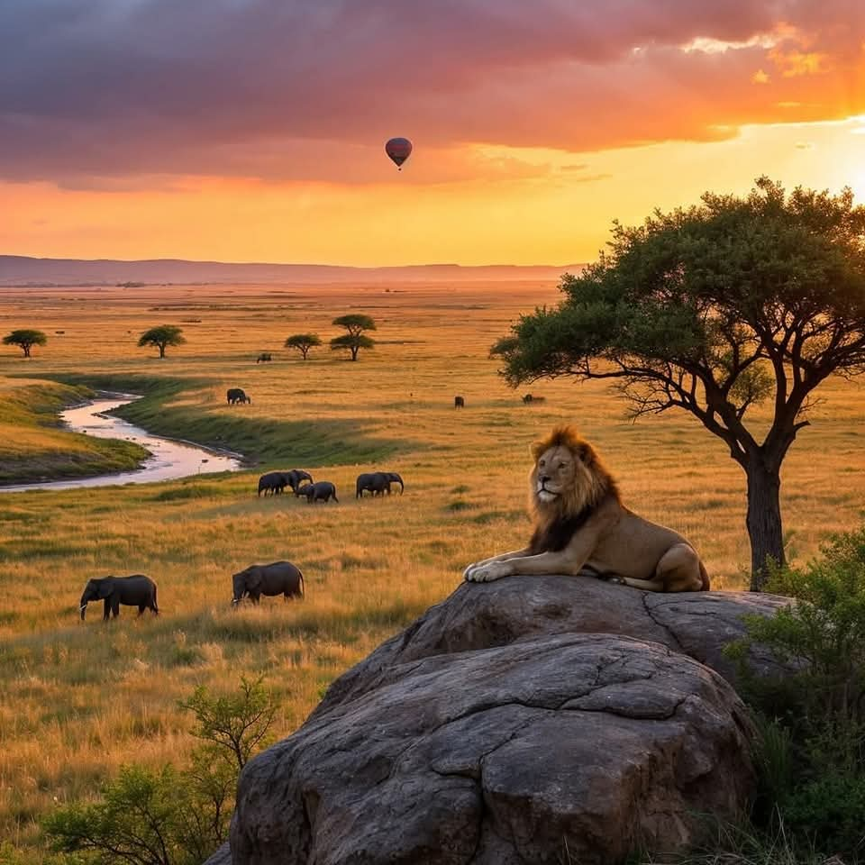 The king of maasai  mara